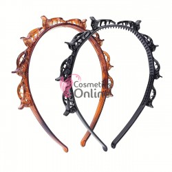 Bentite pentru cap din plastic cu clesti BDP029AA Negre - 2 bucati